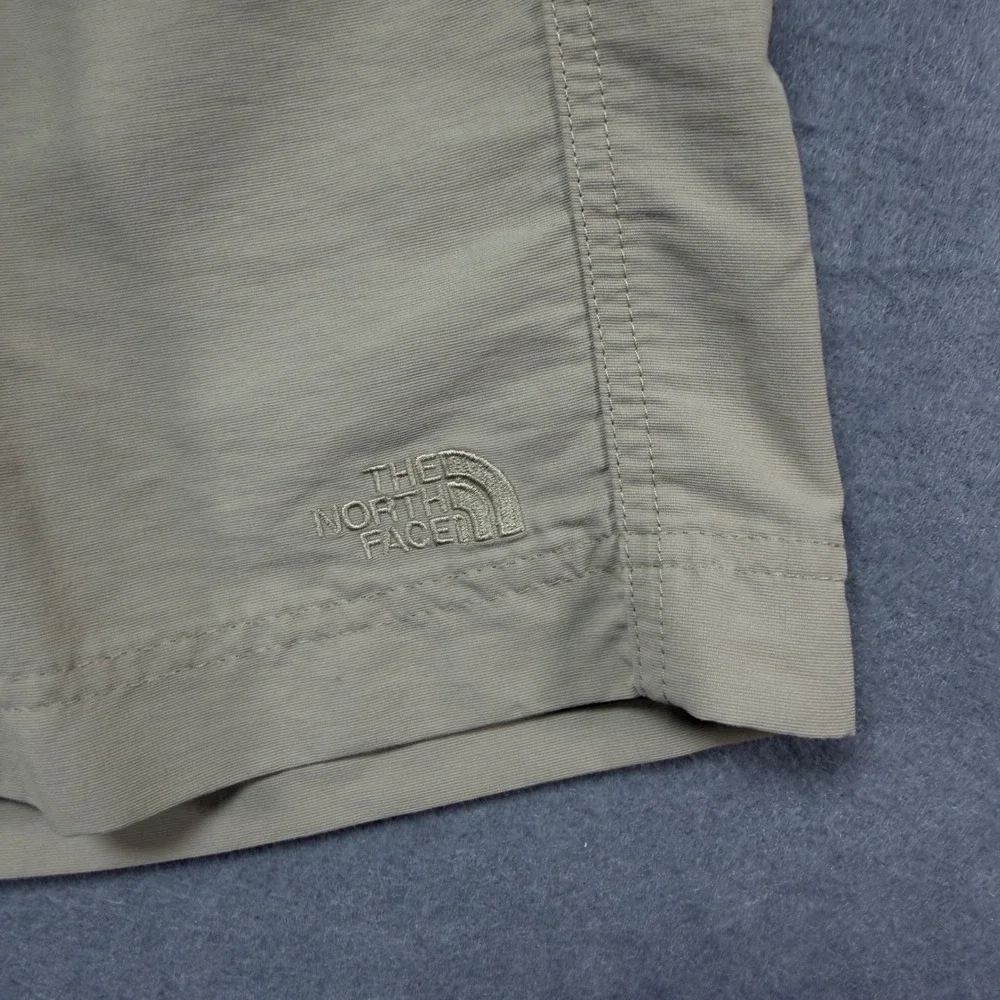The North Face Men Horizon Khaki Tan Nylon Hiking Cargo Shorts Size 38 Inseam 10